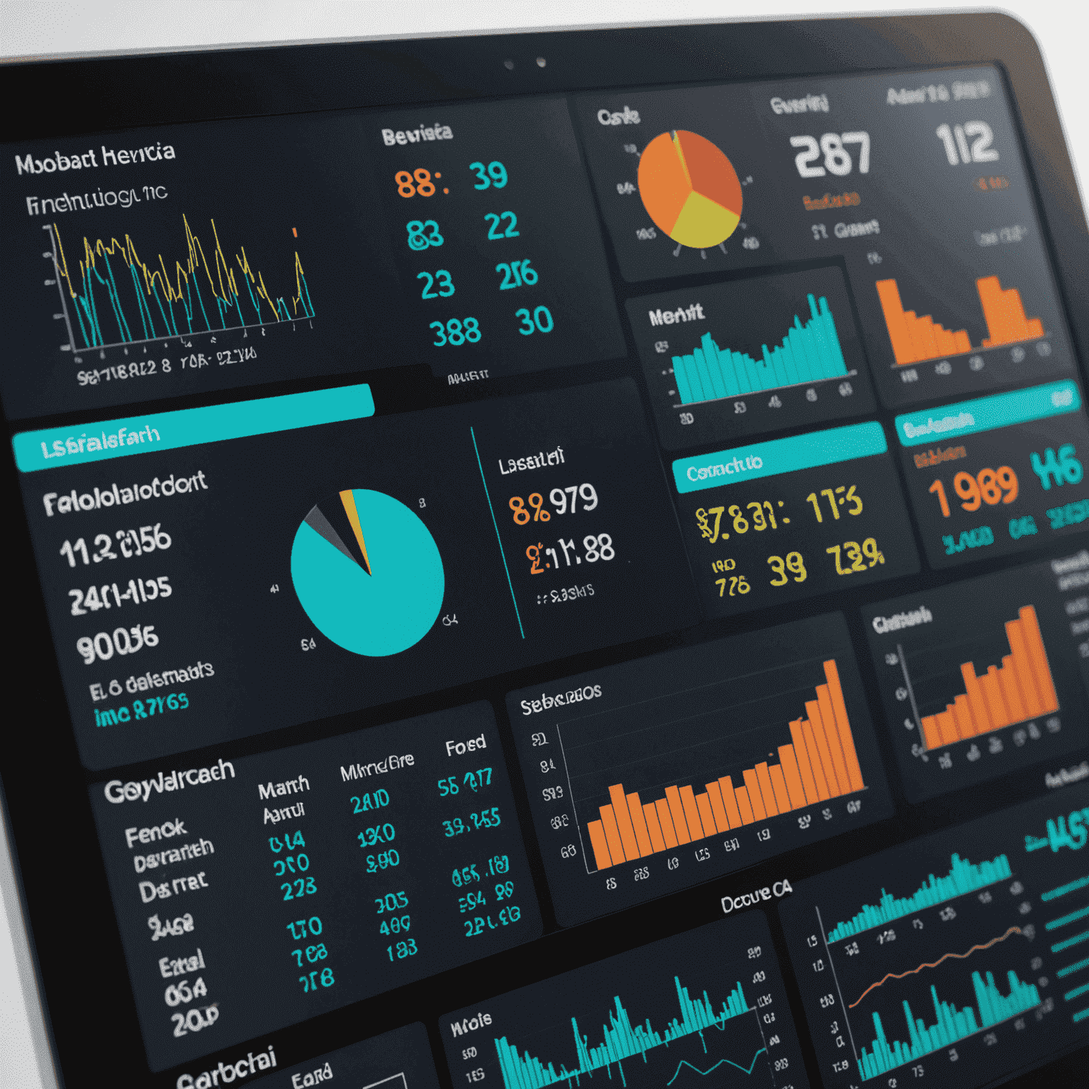 A dashboard showing various Australian economic indicators including GDP growth, unemployment rate, and inflation
